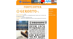 Desktop Screenshot of fontcenter.planete-typographie.com