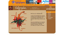 Tablet Screenshot of calligraphia.planete-typographie.com